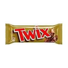 TWIX, BATON Z CIASTKAMI I KARMELEM OBLANY CZEKOLADĄ 2 SZTUKI, 50 G