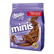 MILKA MINIS, 20 CZEKOLADEK MLECZNYCH 200 G