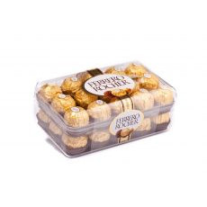 FERRERO ROCHER, CHRUPIĄCY SMAKOŁYK Z KREMOWYM NADZIENIEM I ORZECHEM LASKOWYM W CZEKOLADZIE, 375 G