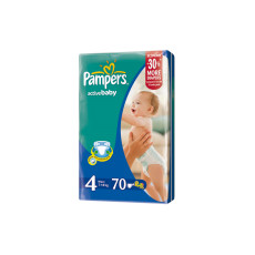 PAMPERS ACTIVE BABY 4 MAXI, PIELUCHY 7-18 KG, 70 SZT.