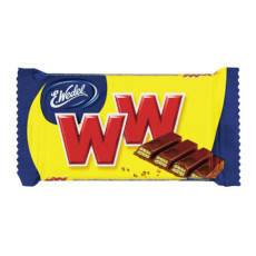 WEDEL WW, WAFELEK W CZEKOLADZIE PRZEKŁADANY NADZIENIEM ORZECHOWYM, 45 G