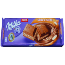 MILKA KAKAO & MANDEL CZEKOLADA Z KREMEM KAKAOWO – MIGDAŁOWYM 100 G
